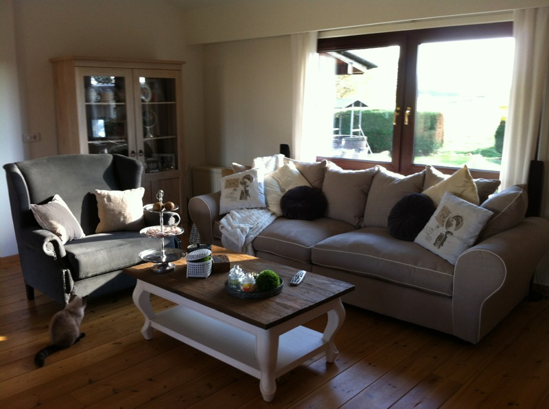 Landelijke inrichting woonkamer 2: open landelijke keuken ... Woonkamer inrichting cozy living