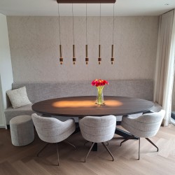 Luxe stoel met luxe stof