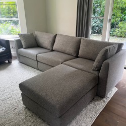 Bank-met-hocker Bank-met-hocker