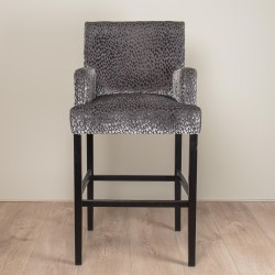 Barstoel met design stof op maat