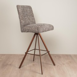 Luxe barstoel op maat stalen onderstel