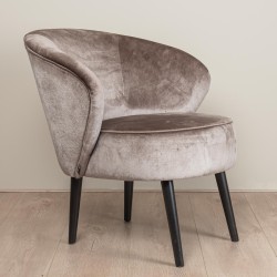 Luxe kleine fauteuil met luxe stof