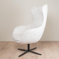Draaibare fauteuil met hoge rugleuning