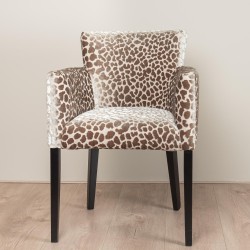Design eetkamerstoel met dierenprint