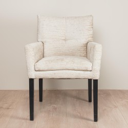 Luxe eetkamerstoel met zitkussen