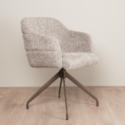 Moderne eetkamerstoel draaiend