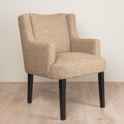 Moderne eetkamerstoel met rugkussen