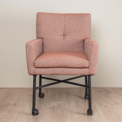 Luxe moderne stoel met wieltjes