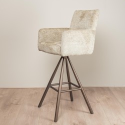 Comfortabele barstoel draaiend