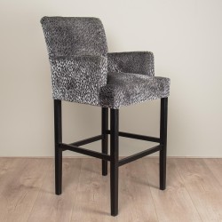 Barstoel met luxe stof op maat