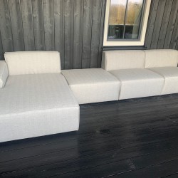 Buitenbank met longchair Buitenbank met longchair