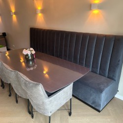 Eetkamerbank-met-verticale-banen-op-maat