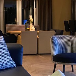 Fauteuil-Rond-met-Pied-a-poule-stof Fauteuil-Rond-met-Pied-a-poule-stof