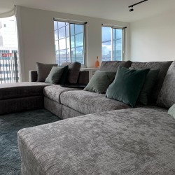 Minotti stijl bank op maat in luxe stof Minotti stijl bank op maat in luxe stof