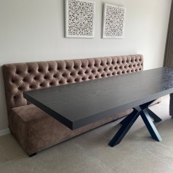 Luxe eetkamerbank op maat Luxe eetkamerbank op maat