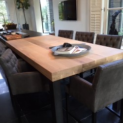 Luxe lederlook barstoelen