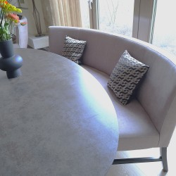 Luxe-ovale-eetkamerbank Luxe-ovale-eetkamerbank