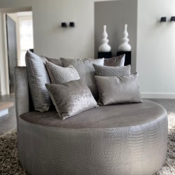 Luxe ronde fauteuil op maat Luxe ronde fauteuil op maat