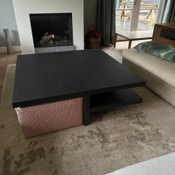 Luxe salontafel massiek eiken op maat design look