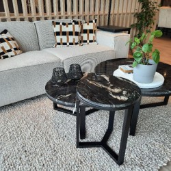 Marmeren-salontafelset Marmeren-salontafelset
