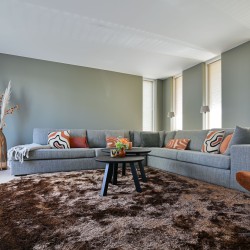 Modern vloerkleed op maat rond