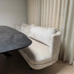 Moderne design eetkamerbank Mart op maat in 1000 kleuren