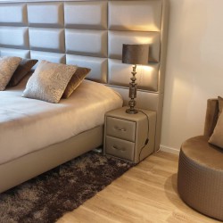 Ronde fauteuil op maat in luxe velours stof Ronde fauteuil op maat in luxe velours stof