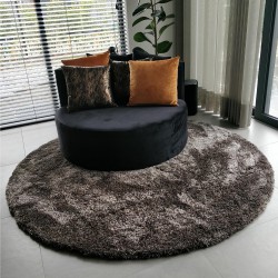 boaz ronde fauteuil zwart velvet