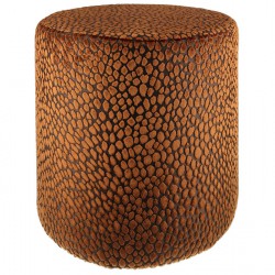 Cilinderpoef in luxe patroonstof Cilinderpoef in luxe patroonstof