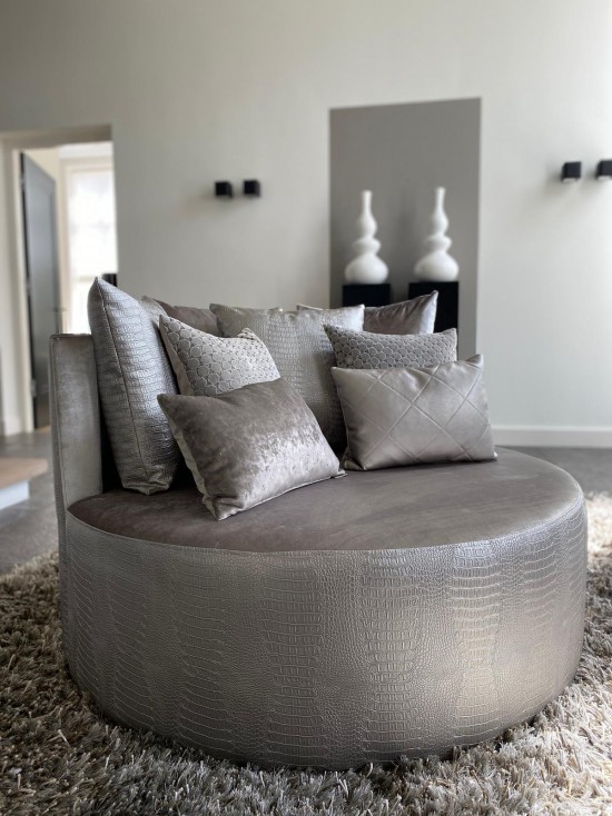 Luxe ronde fauteuil op maat Luxe ronde fauteuil op maat