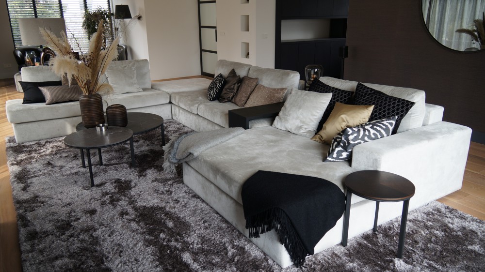 Minotti stijl hoekbank