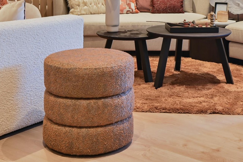 Ronde poef op maat Ronde poef op maat