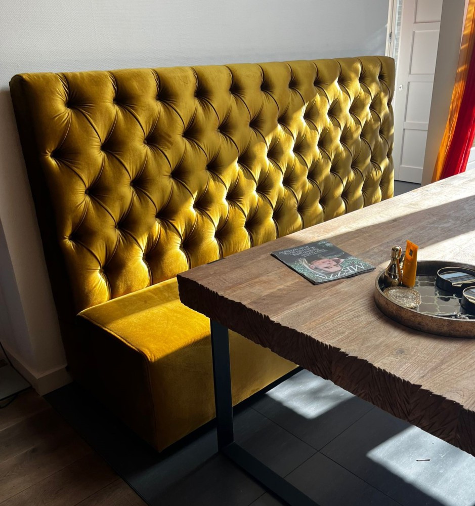 Eetkamerbank Gecapitonneerd Anita Eetkamerbank Gecapitonneerd Anita