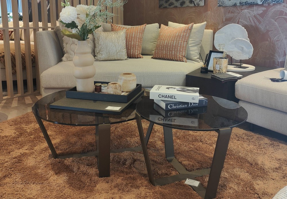 Rookglazen salontafel