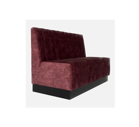 Wandbank met verticale banen Wandbank met verticale banen