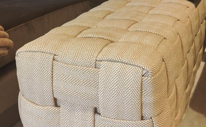 Gevlochten hocker op maat Gevlochten hocker op maat