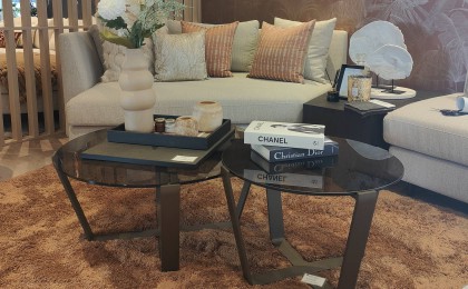 Rookglazen salontafel