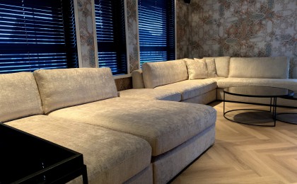 Minotti stijl hoekbank