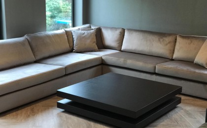 Velours hoekbank Velours hoekbank